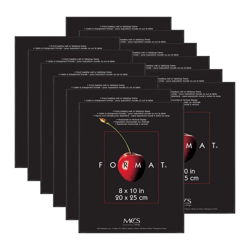 MCS Format Picture Frames Gallery Wall Frames Black 8 x 10 12Pack