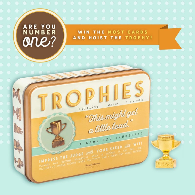 Facade Games Trophies Card Game - Quick and Simple Word Party Game for 2-30 Players - Image 5