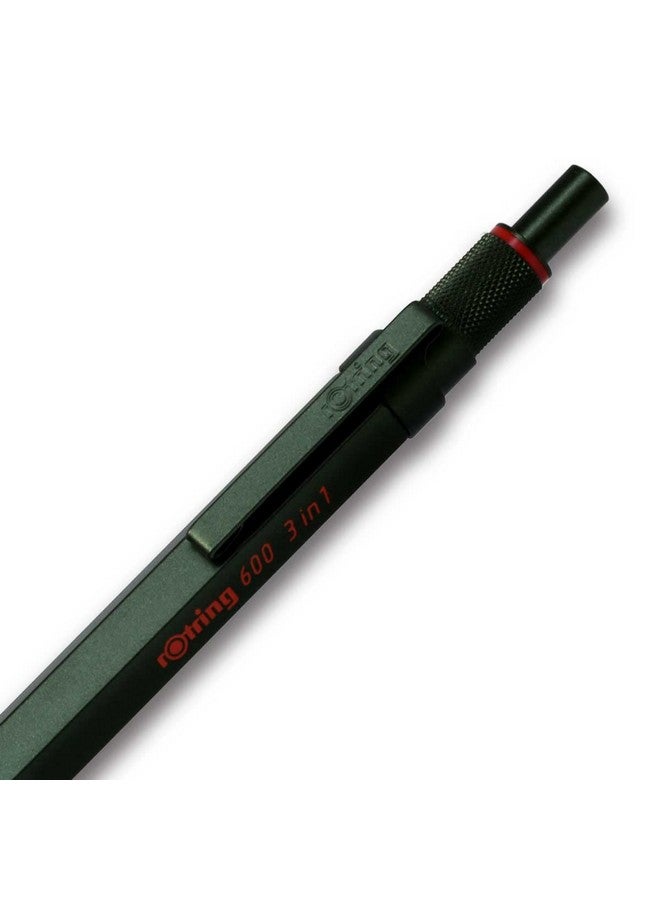 Rotring Multi Pen Camouflage Green 600 3 in 1 2159368 rOtring Mechanical Pencil Fine Writing Stationery German Drafting Pen Professional Ballpoint Pen - Image 3