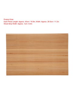 Zerodis Dollhouse Wood Floorboard 1:12 Miniature Simple Elegant Wood Strip Flooring Doll House Decoration Accessory For Kids  - Image 5