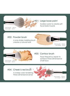 AURA Professional Makeup Brush Collection Makeup Brushes 14Pcs Premium Makeup Brushes Set Complete Cosmetic Brush Collection For Foundation Blending Powder  - Image 3