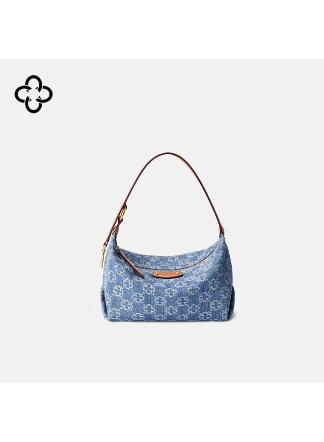 Cassile Shoulder Bag For Women, Denim Commuter Large Capacity Light Luxury Underarm Bag, Birthday And New Year Gift - Image 5
