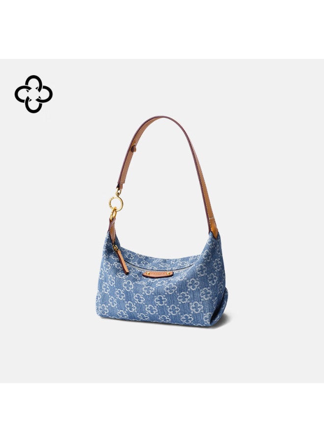 Cassile Shoulder Bag For Women, Denim Commuter Large Capacity Light Luxury Underarm Bag, Birthday And New Year Gift - Image 2