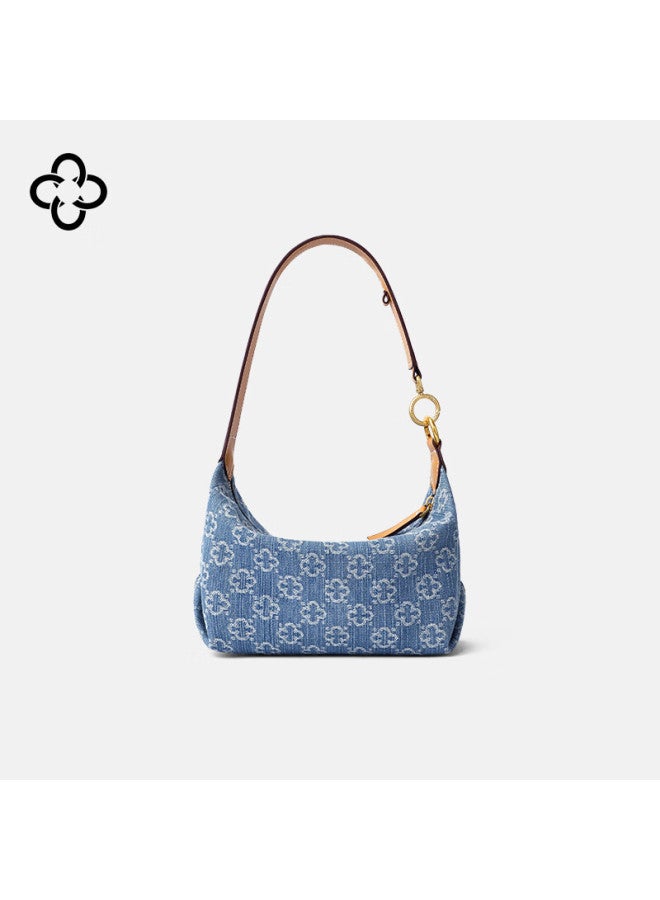 Cassile Shoulder Bag For Women, Denim Commuter Large Capacity Light Luxury Underarm Bag, Birthday And New Year Gift - Image 4