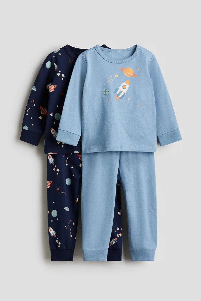 H&M 2-pack printed cotton pyjamas