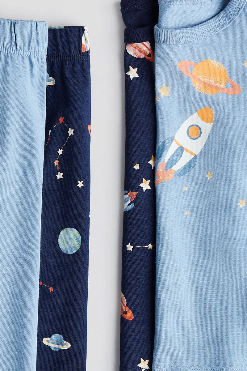 H&M 2-pack printed cotton pyjamas