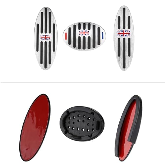 for Mini Cooper Accessories Anti-Slip Sporty Auto Pedals Foot Pedal Cover Pads -Red Flag - Image 4