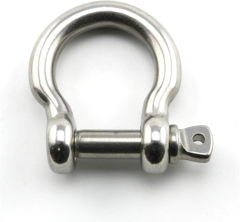Lind Kitchen 4pcs 5/16 Inch Stainless Steel Bow Shackle Screw Pin Anchor Shackle Hardware Rigging Outdoor Tools for Survival Rope Paracord Camping Bracelet Bow Buckle M8 - Image 3