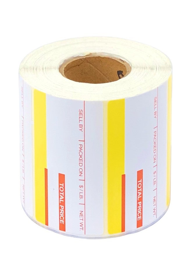 VisionTechShop ISHIDA 1819 Printing Scale Label, AC, Astra, RED/Yellow UPC 64mm x 47mm, 800 Per Roll, 12 Rolls per Case - Image 3