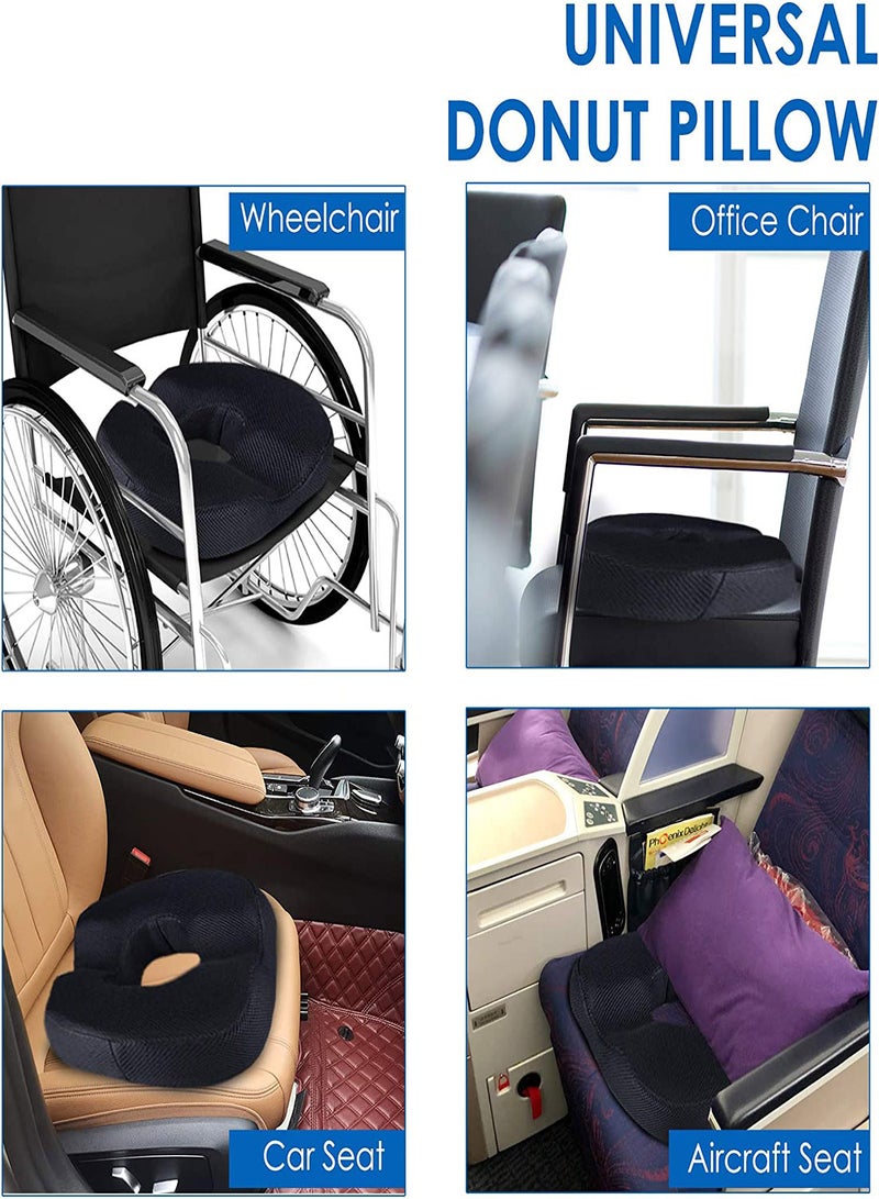 وسادة دونات لتخفيف ألم العصعص، وسادة ergonomics للبواسير، دعم البروستاتا، راحة الحمل، تخفيف العصعص وعلاج عرق النسا، تصميم محمول للاستخدام بعد الجراحة - Image 4