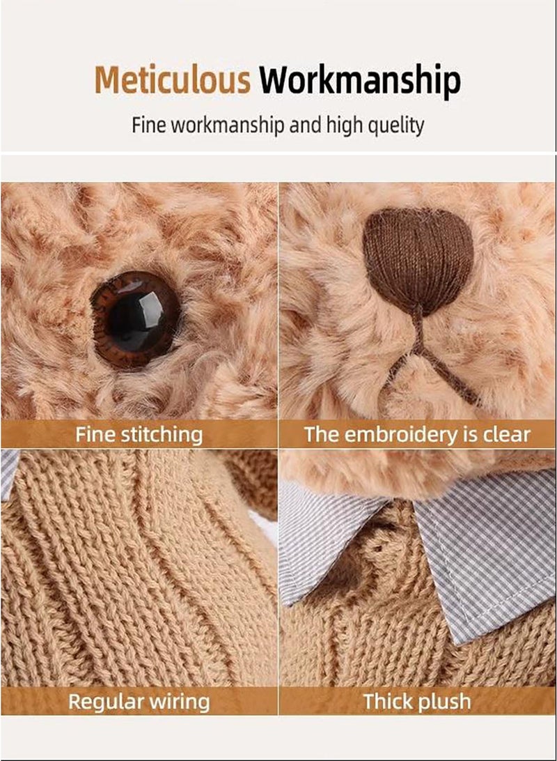 Relex 50cm Stuffed Teddy Bear, Shaggy Stuffed Brown Bear, Adorable Plush Toy, Made of Soft Premium Stuffing Material, Interior Decoration, Fun Themed Room Decor  - Image 5