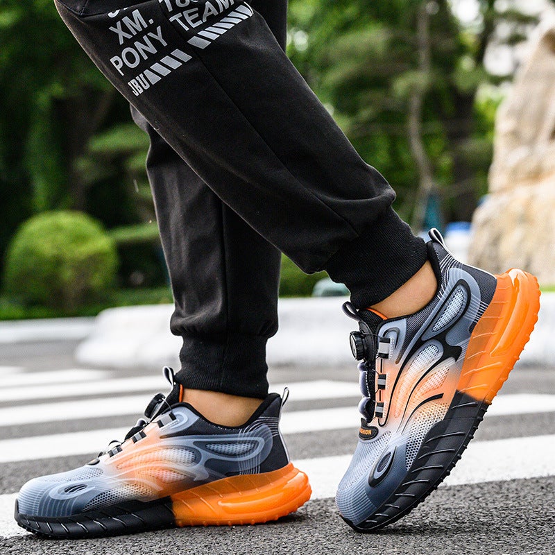 Labor Protection Shoes For Men And Women, Anti-Smash And Anti-Puncture Buttons, Quick To Put On And Take Off, Labor Protection Shoes, Steel Toe-Toe Safety Shoes, Old Safety Shoes - Image 4