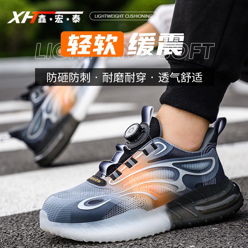 Labor Protection Shoes For Men And Women, Anti-Smash And Anti-Puncture Buttons, Quick To Put On And Take Off, Labor Protection Shoes, Steel Toe-Toe Safety Shoes, Old Safety Shoes - Image 2