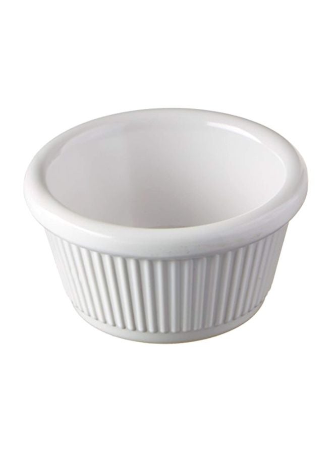 Winco Fluted Ramekins, 2-Ounce, White, 12-Pieces - Image 1