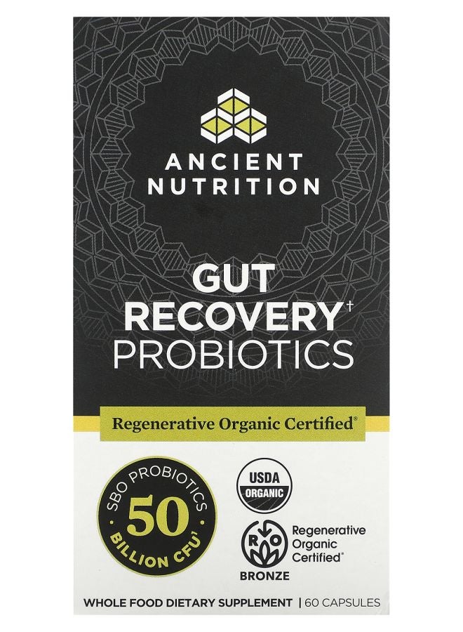Ancient Nutrition Gut Recovery Probiotics 25 Billion CFU 60 Capsules