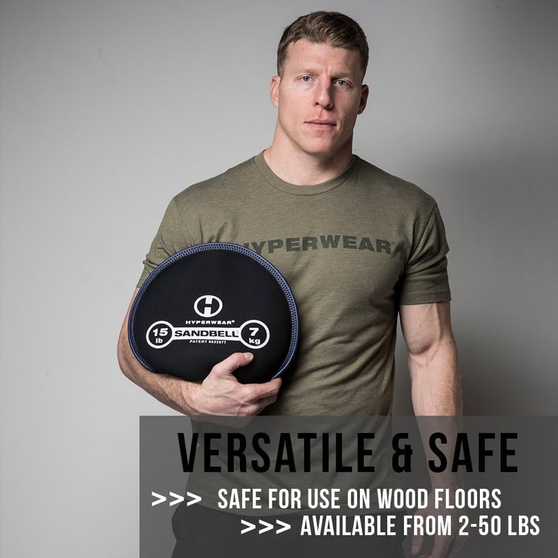 Hyperwear SandBell® Soft Sandbag Weight (2–50 lbs) – Pre-Filled with Clean USA Sand, Safe Soft Weight for Strength Training, HIIT, Functional Fitness, Rucking & Home Workouts - Image 3