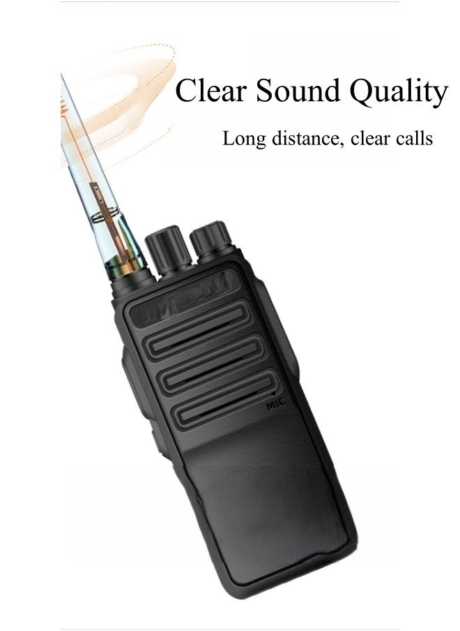 2PCS Walkie Talkies Rechargeable Hands Free Intercom Radio with LED Torch Long Range Communicator ﻿