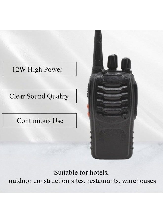 REOCLE 2PCS Walkie Talkies Rechargeable Hands Free Intercom Radio with LED Torch Long Range Communicator ﻿  - Image 3