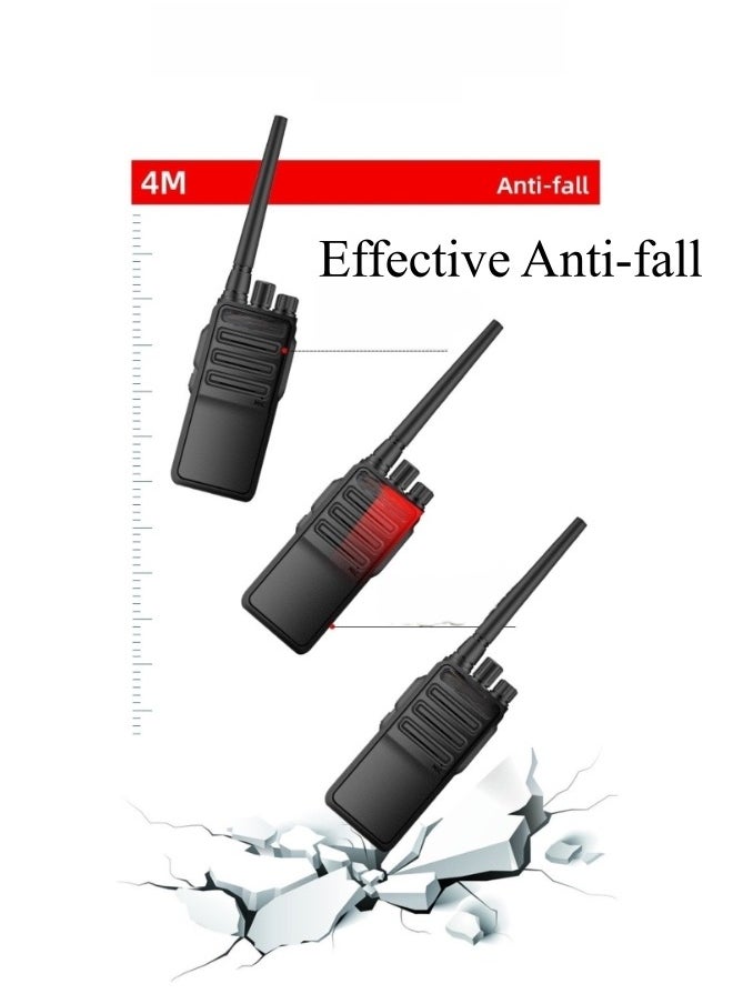 REOCLE 2PCS Walkie Talkies Rechargeable Hands Free Intercom Radio with LED Torch Long Range Communicator ﻿  - Image 5