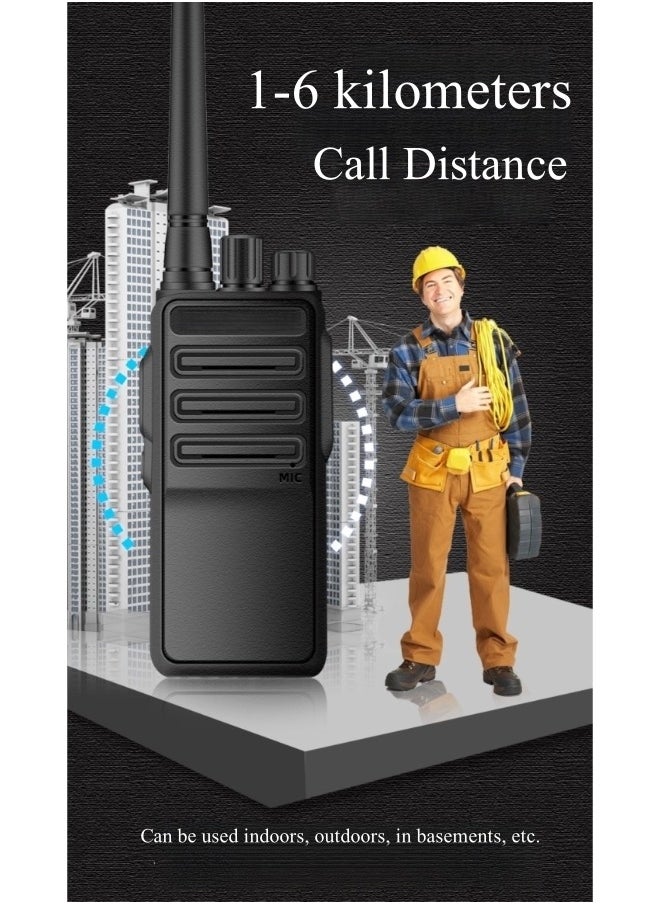 REOCLE 2PCS Walkie Talkies Rechargeable Hands Free Intercom Radio with LED Torch Long Range Communicator ﻿  - Image 2