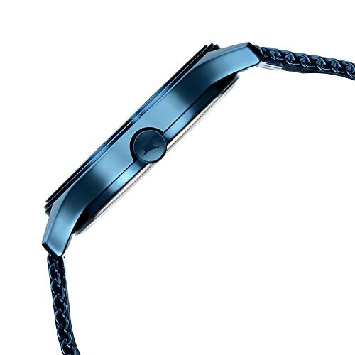 Fastrack Style Up Quartz Analog with Day & Date Blue Dial Blue Stainless Steel Strap Watch for Guys - NS3247QM01 - Image 5