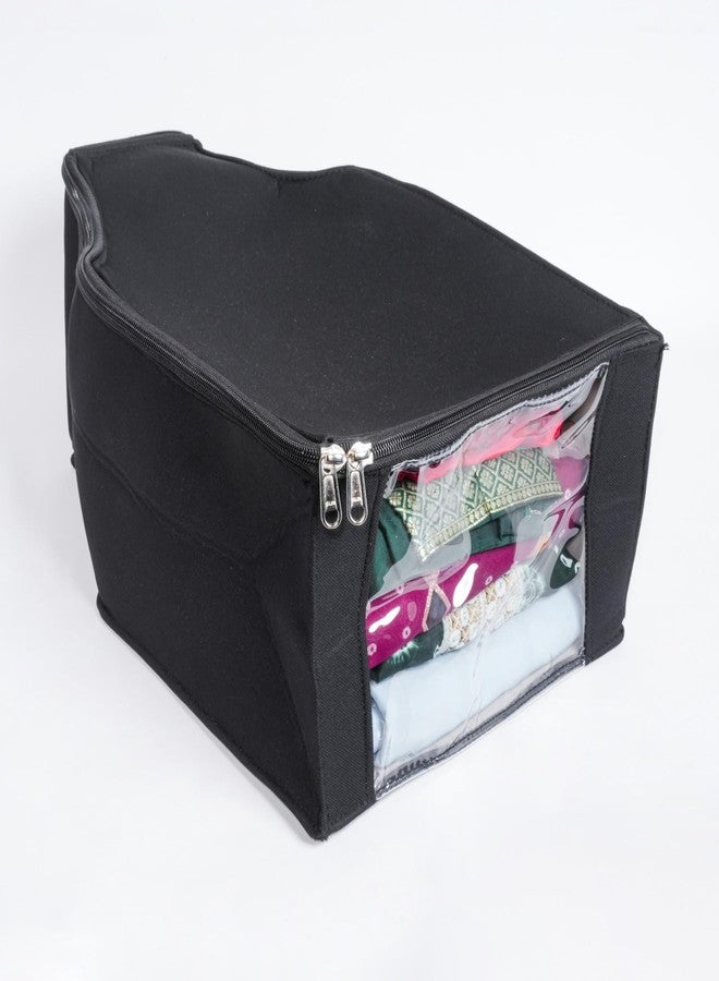 SHOPING NOW Shopping Now NonWoven Blouse Cover Bag Durable Clothes Storage Organizer for Shirts Dresses and More Black - Image 1