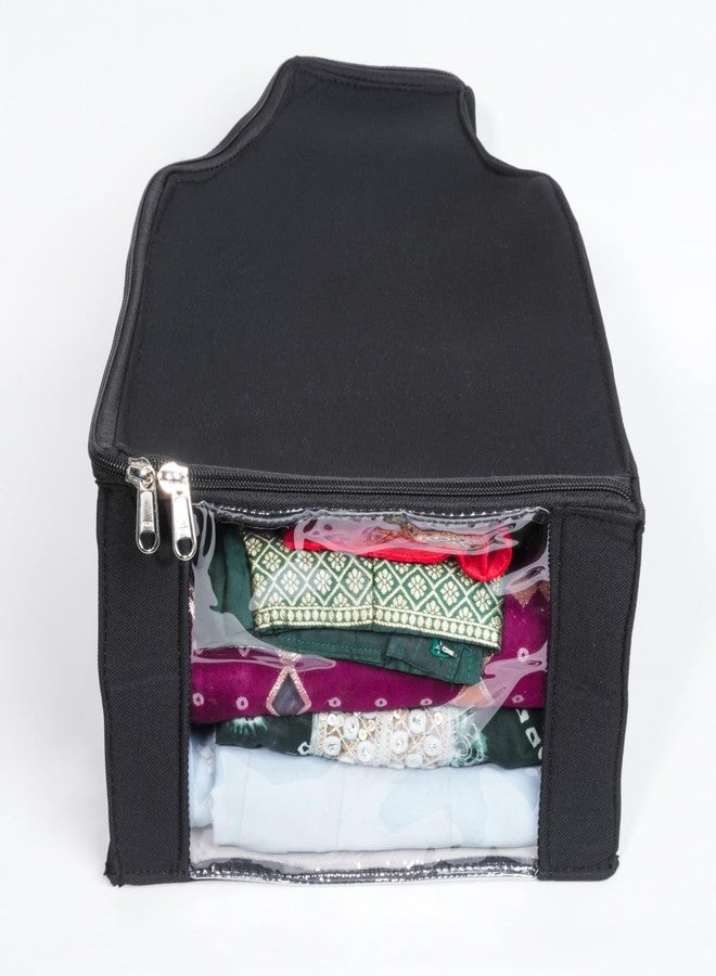 SHOPING NOW Shopping Now NonWoven Blouse Cover Bag Durable Clothes Storage Organizer for Shirts Dresses and More Black - Image 4