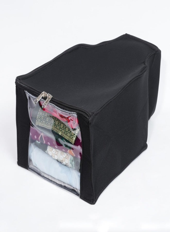 SHOPING NOW Shopping Now NonWoven Blouse Cover Bag Durable Clothes Storage Organizer for Shirts Dresses and More Black - Image 3