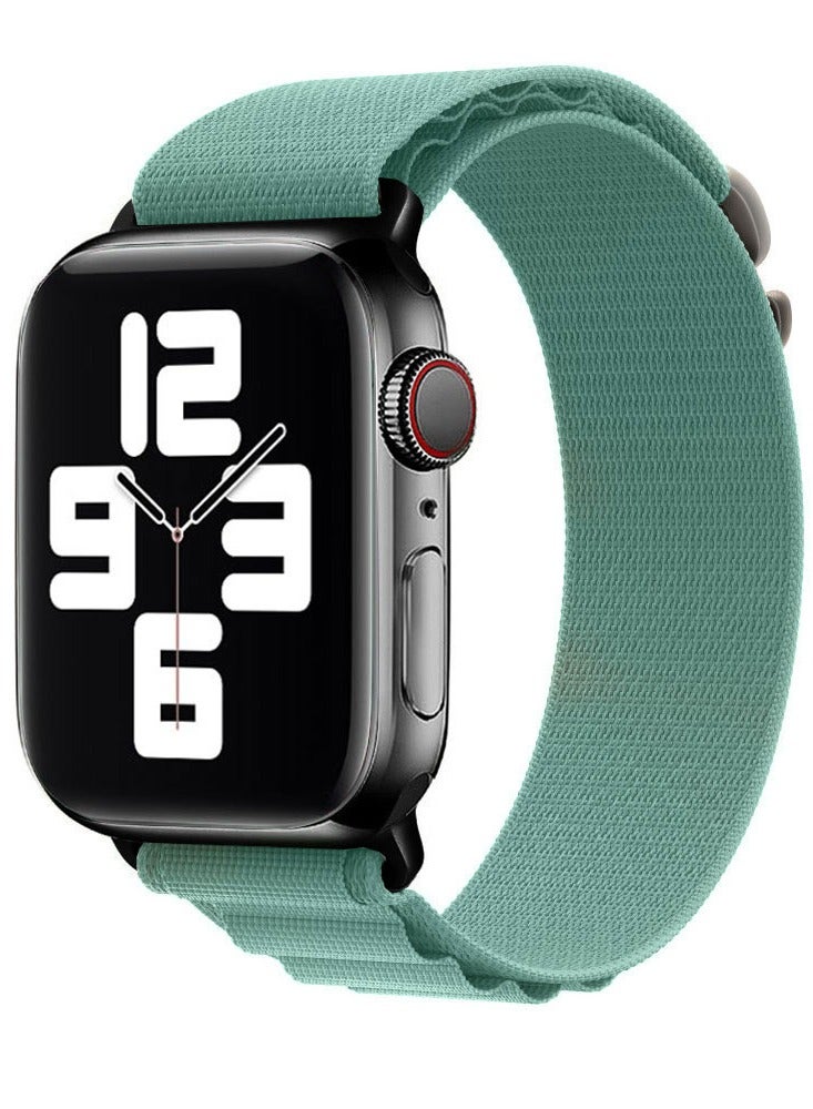 CATANES Apple Watch Band Alpine Loop Band 38mm 40mm 41mm Women Men Adjustable with Metal G-Hook Strap for iWatch Series 7/SE/6/5/4/3/2/1 Aquamarine - Image 2