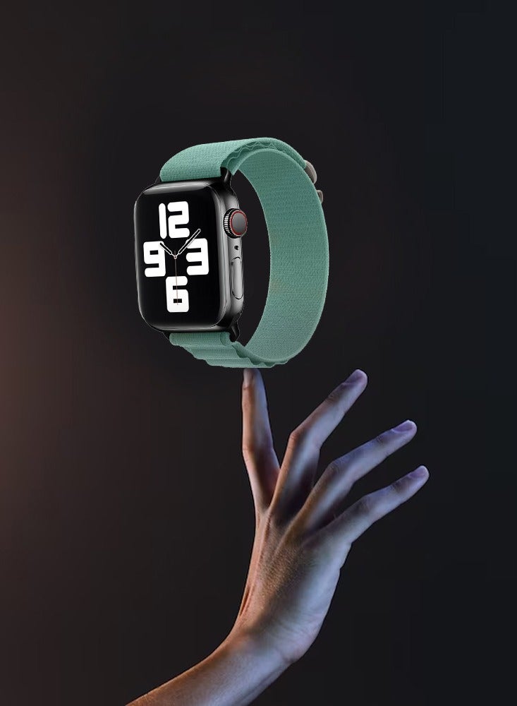 CATANES Apple Watch Band Alpine Loop Band 38mm 40mm 41mm Women Men Adjustable with Metal G-Hook Strap for iWatch Series 7/SE/6/5/4/3/2/1 Aquamarine - Image 5