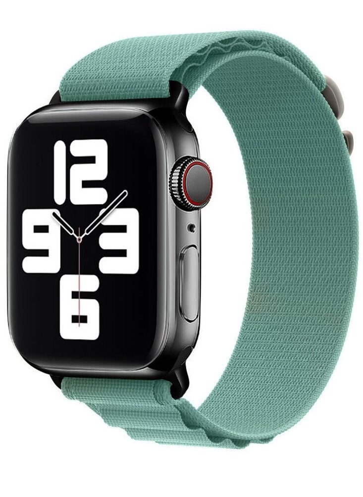 CATANES Apple Watch Band Alpine Loop Band 38mm 40mm 41mm Women Men Adjustable with Metal G-Hook Strap for iWatch Series 7/SE/6/5/4/3/2/1 Aquamarine  - Image 1