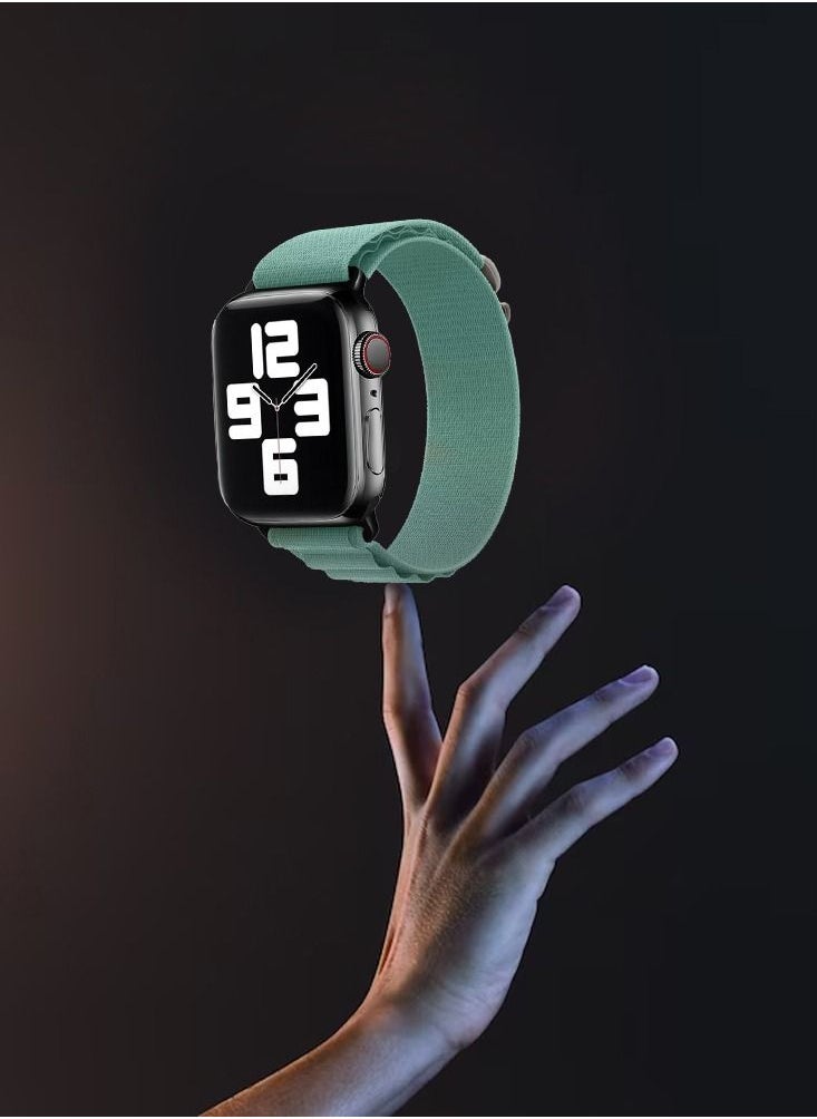CATANES Apple Watch Band Alpine Loop Band 38mm 40mm 41mm Women Men Adjustable with Metal G-Hook Strap for iWatch Series 7/SE/6/5/4/3/2/1 Aquamarine  - Image 4