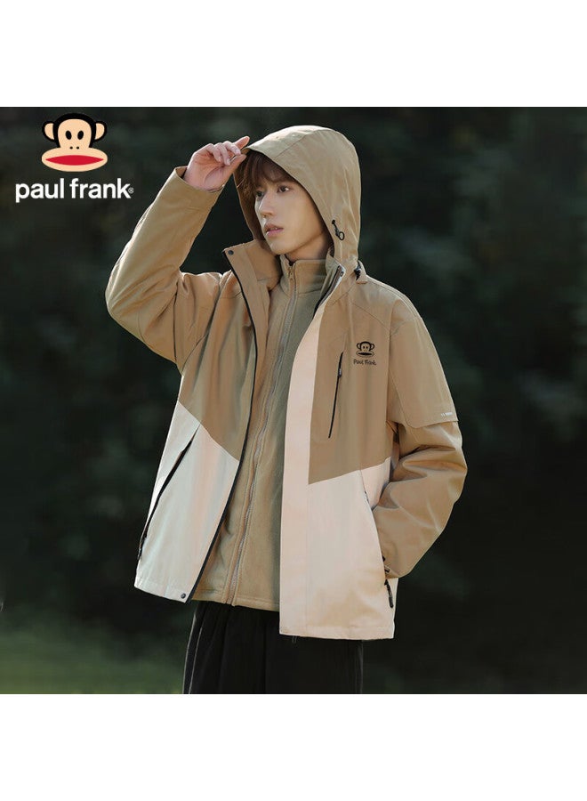 Paul Frank Three-in Jacket For Men, Spring And Autumn Outdoor Hiking Coat, Windproof Workwear Jacket, Men's Outerwear - Image 2