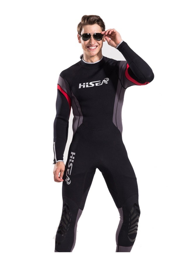Hisea Full Wetsuit 2.5mm Neoprene Diving Suits for Men Women Youth, Thermal Thicken Swimwear Long Sleeve UV Protection Back Zip Jumpsuit for Scuba Snorkeling Surfing Swimming Water Sports - Image 5