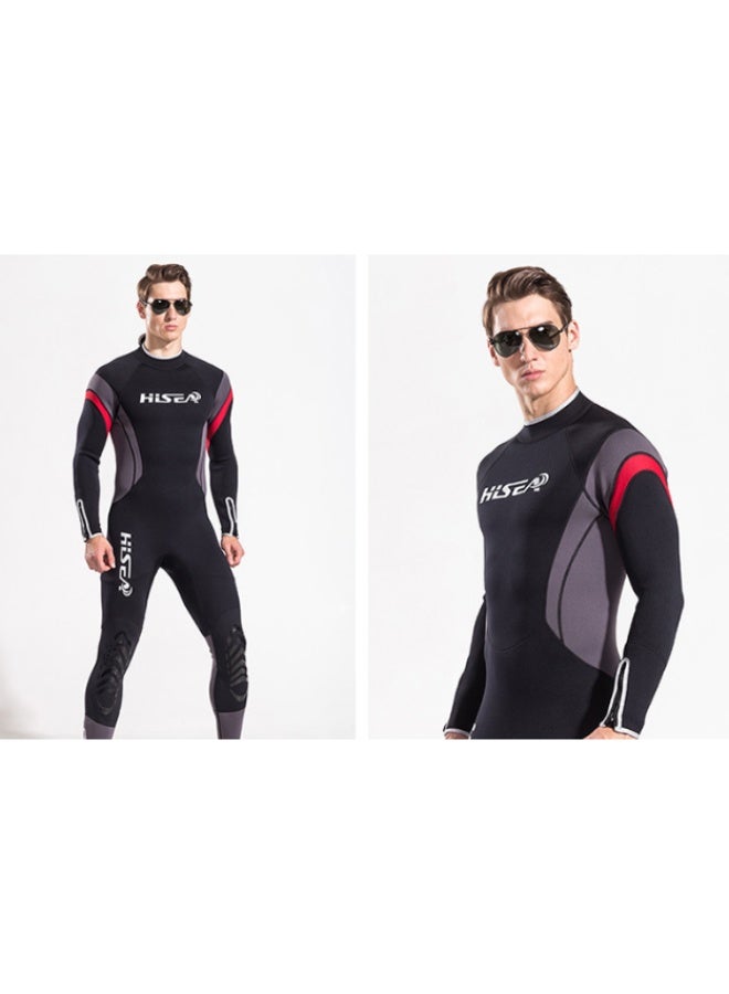 Hisea Full Wetsuit 2.5mm Neoprene Diving Suits for Men Women Youth, Thermal Thicken Swimwear Long Sleeve UV Protection Back Zip Jumpsuit for Scuba Snorkeling Surfing Swimming Water Sports - Image 4
