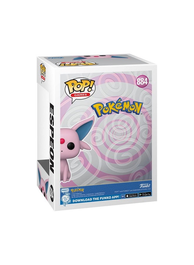 Funko Funko Pop! Games: Pokemon - Espeon Flocked, Amazon Exclusive  - Image 3