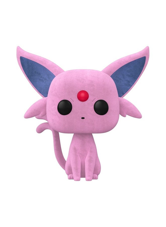 Funko Funko Pop! Games: Pokemon - Espeon Flocked, Amazon Exclusive  - Image 1