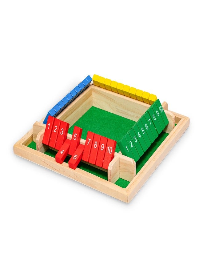 Black long Di fang Classic Shut The Box Game -8.66 inches, Family and Friend Travel Math dice Board Game Set, Camping Party bar Game. - Image 5