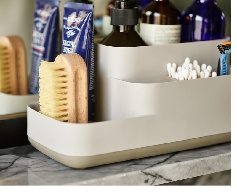 COOFANDY 5 Compartments Storage Organizer for Kitchen Counter Vanity Organizer, Detachable Bottom, Washroom Organizer for Toothbrush, Toothpaste, Comb, Makeup Brush, Razor Saving Kit, Desk Organizer - Image 2