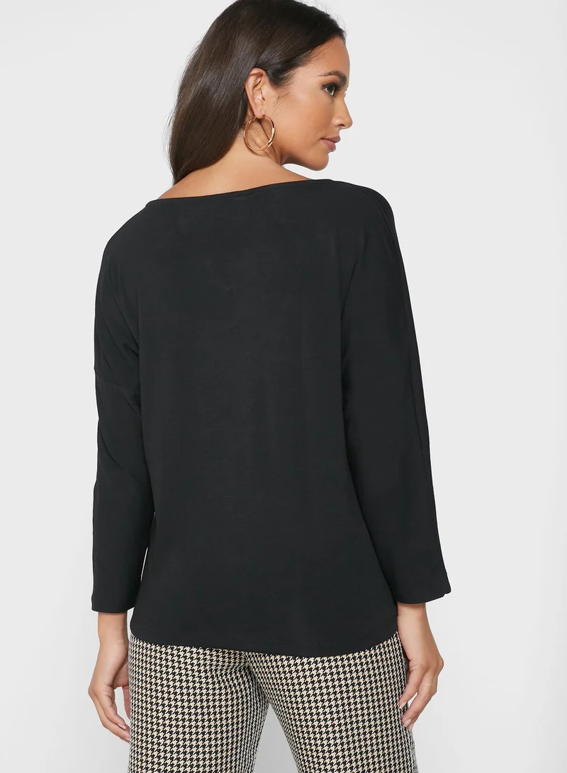 MANGO Scoop Neck T-Shirt