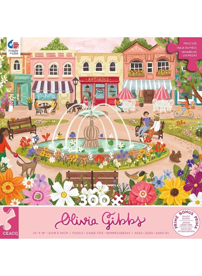 Ceaco Ceaco - Olivia Gibbs - Town Park - 300 Piece Jigsaw Puzzle  - Image 5