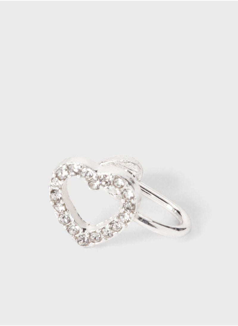 Claires Kids Heart Ear Cuffs 
