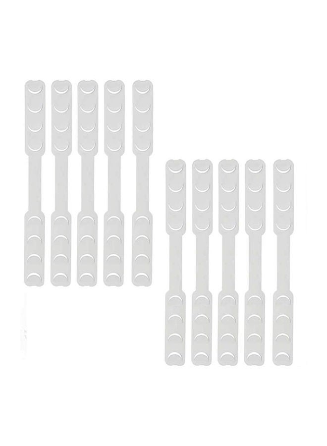 NIBEMINENT 10 Piece Plastic Mask Extender Adjustable Strap - Image 1