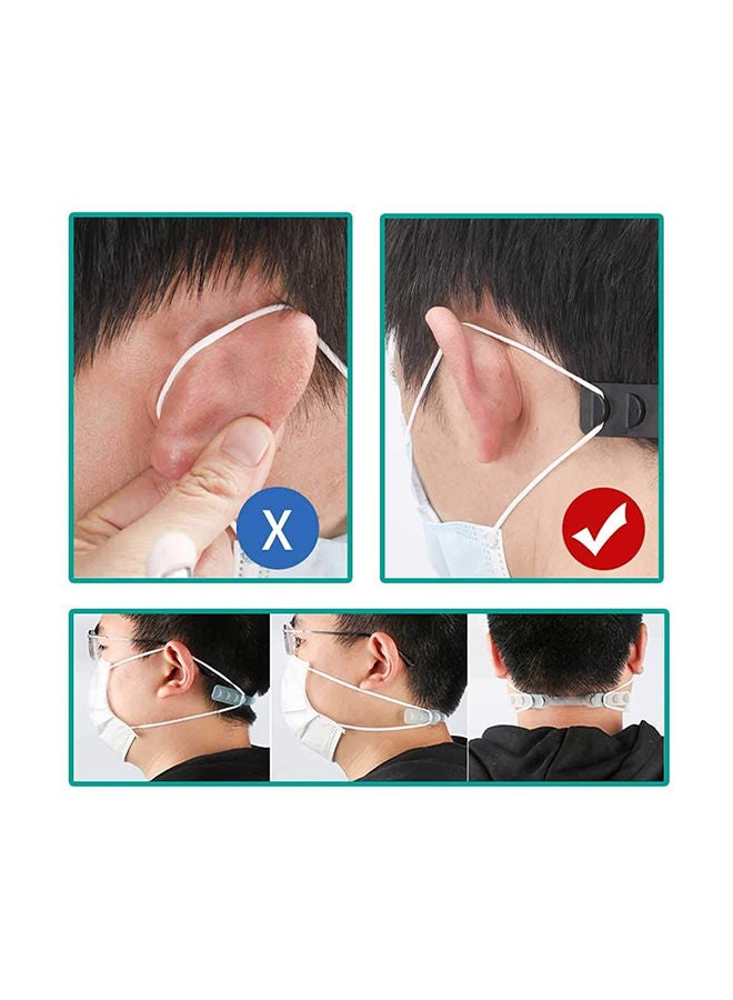 NIBEMINENT 10 Piece Plastic Mask Extender Adjustable Strap - Image 5