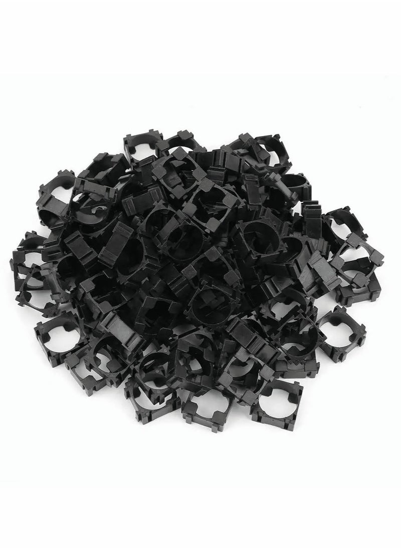 Excefore حامل بطاريات، حامل بطارية ليثيوم أيون 18650 أسطوانة حزمة بطارية قاعدة، 100 قطعة  - Image 1