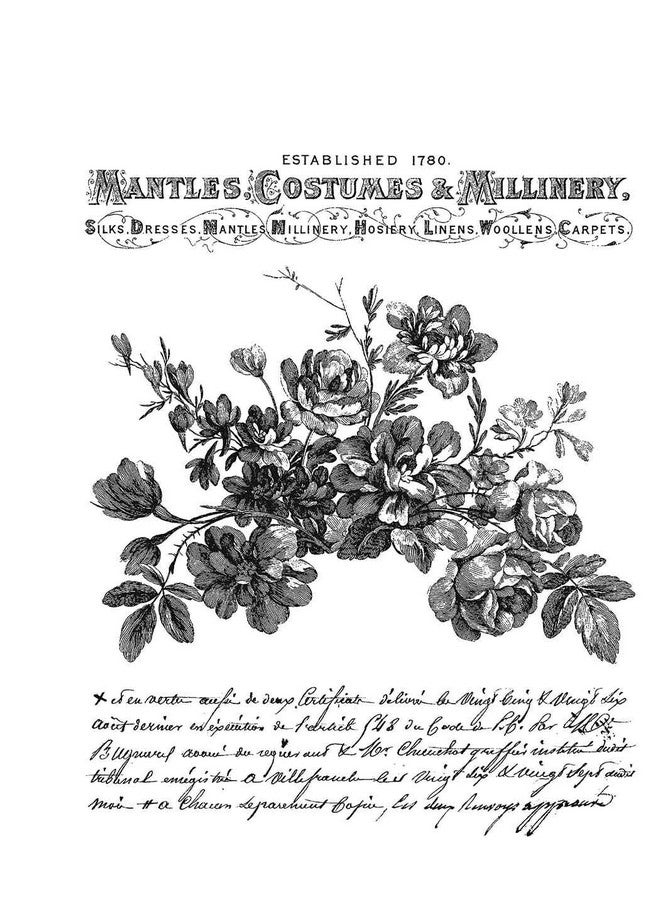 Stampers Anonymous Tim Holtz Cling Stamps 7"X8.5"-Exquisite