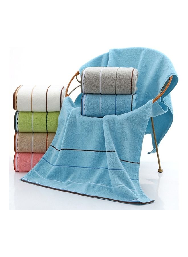 Large Pure Cotton Bath Towel Beige 70X140cm - Image 2