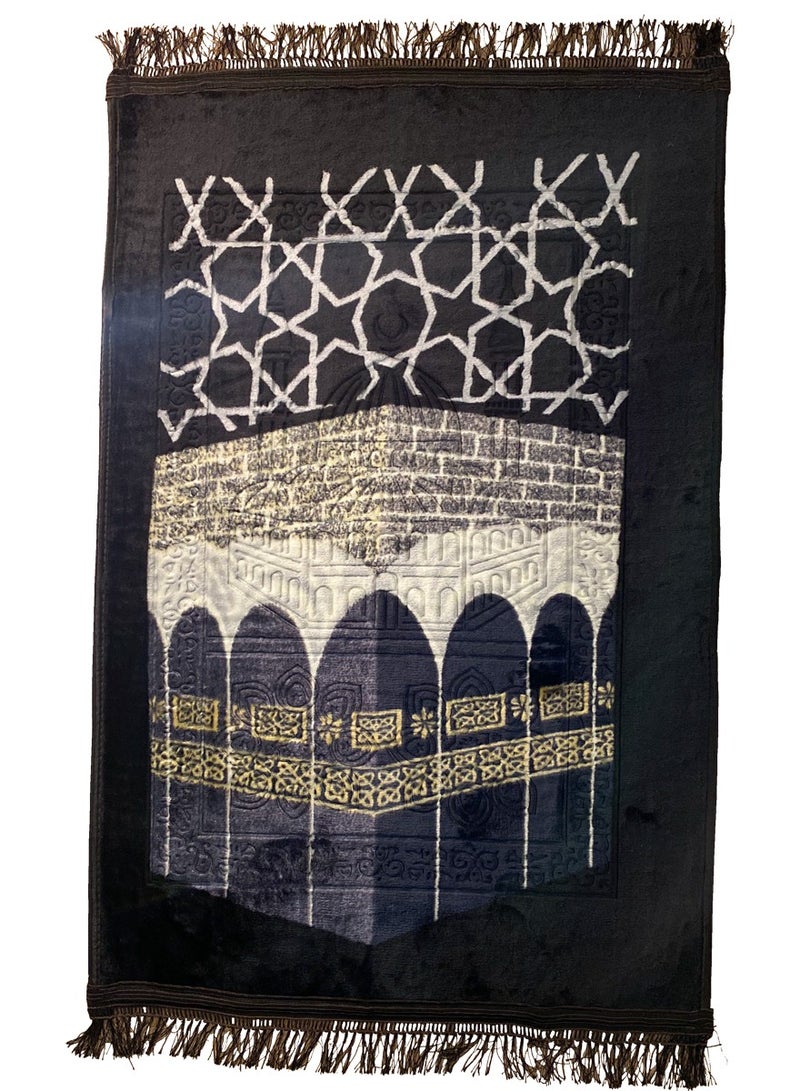 ISHWAZ Prayer mat of Kaaba shape premium quality specially designed so it will comfort you while praying  - Image 1