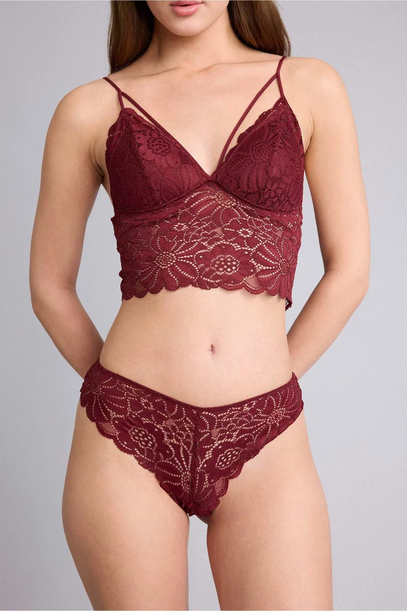 ديفاكتو Lace Brazilian Panty