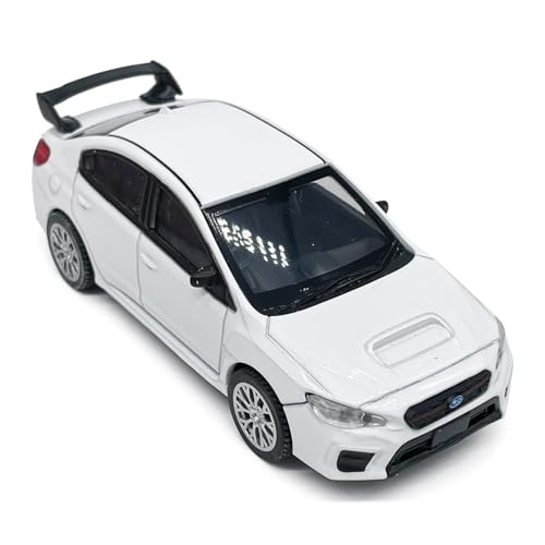 Metanyl 143 Scale 2020 Impreza WRX STI S209 Model Toy Car Diecast Toy Vehicle Racing Sports Sedan Metal Alloy Childrens Pull Back Vehicle Mens Collection Toys for Boys Kids Gifts Cake Topper White - Image 5